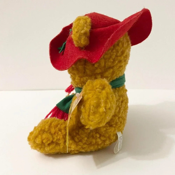 Vtg 1988 Christmas Muppet Baby Fozzie Bear Plush Xmas Holiday 7 Inch  Tall Toy - Picture 5 of 16